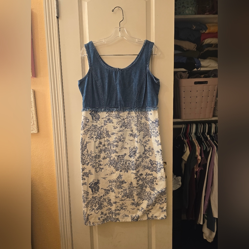 Bobbie Bee Womens Vintage Midi Dress Sz 8